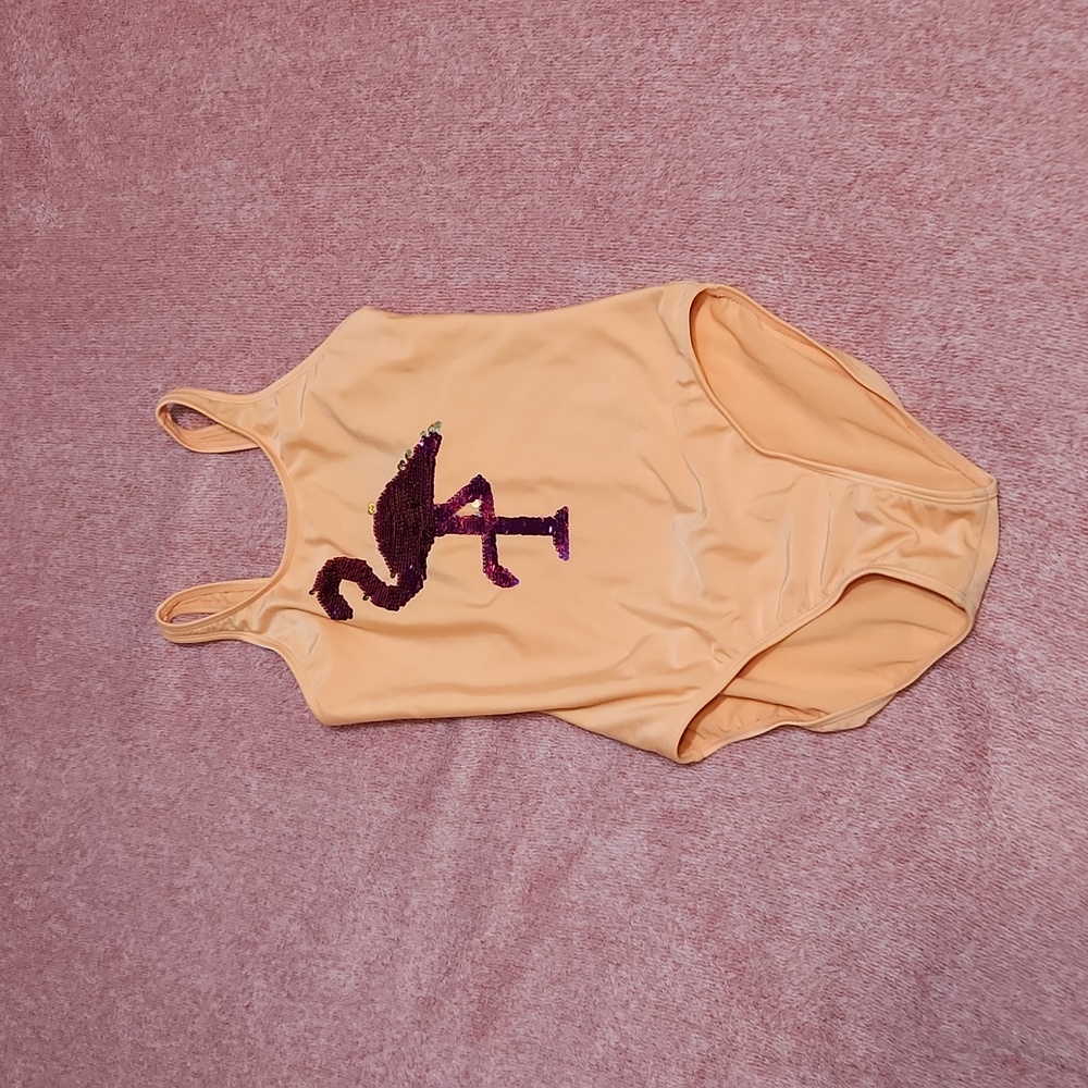 Cat & Jack Flamingo Sequin Swimsuit - Size XL